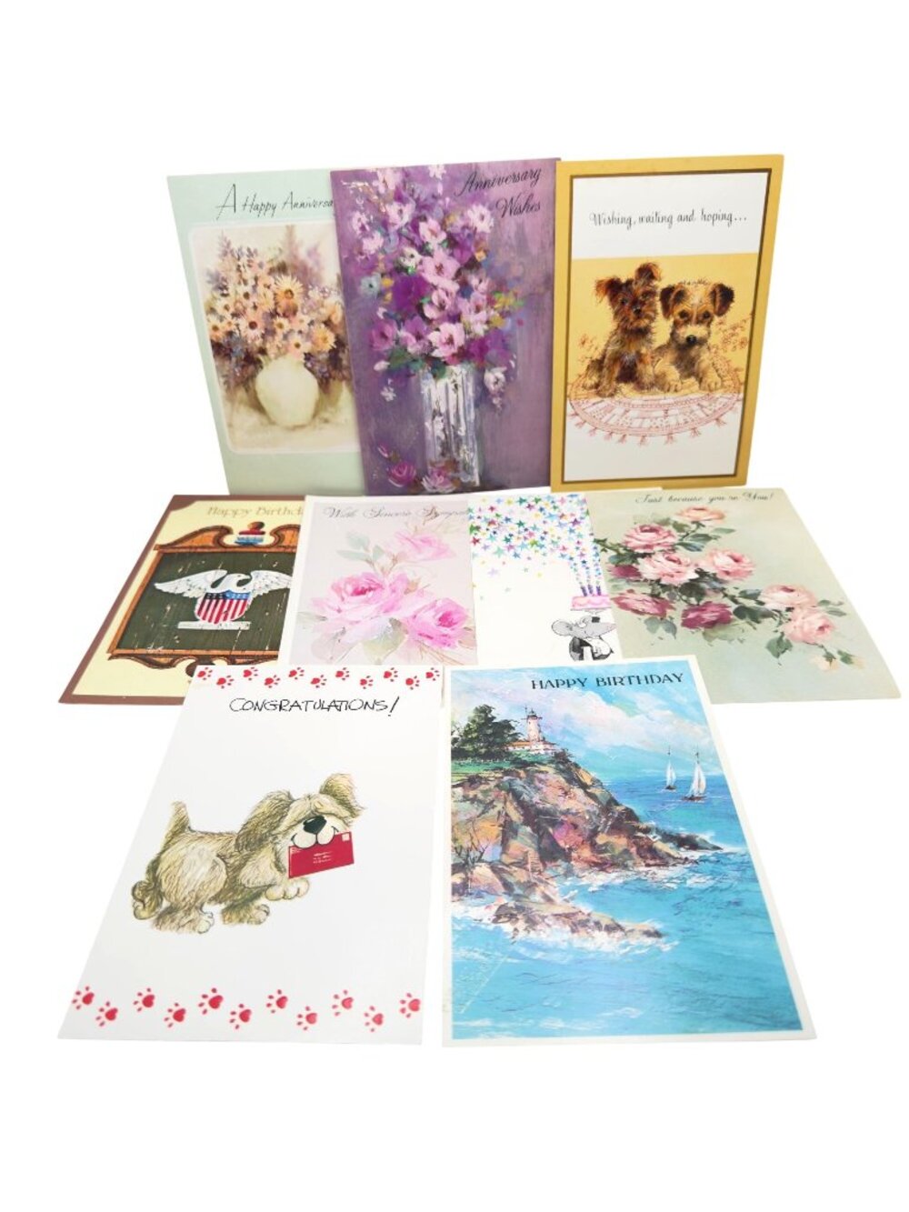 Brick Mill Studios Vtg 12 Pc Greeting Card Set Occasions Made In USA